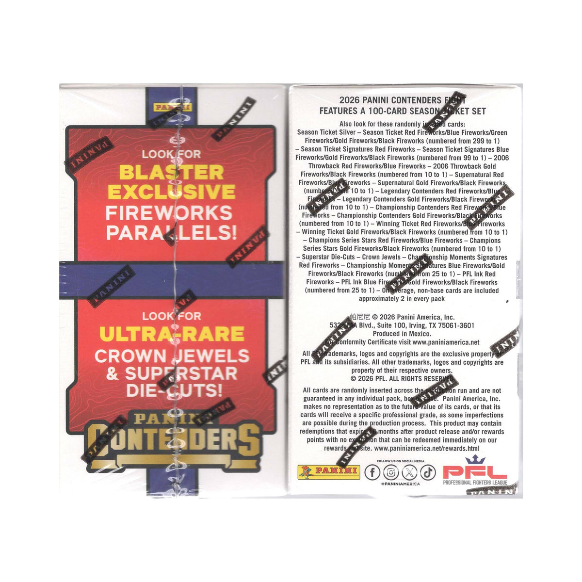 2026 Panini Contenders PFL 40-Card Blaster Box