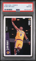 1996-97 Collector's Choice #267 Kobe Bryant rookie graded PSA 8 slab, certificate 160323064