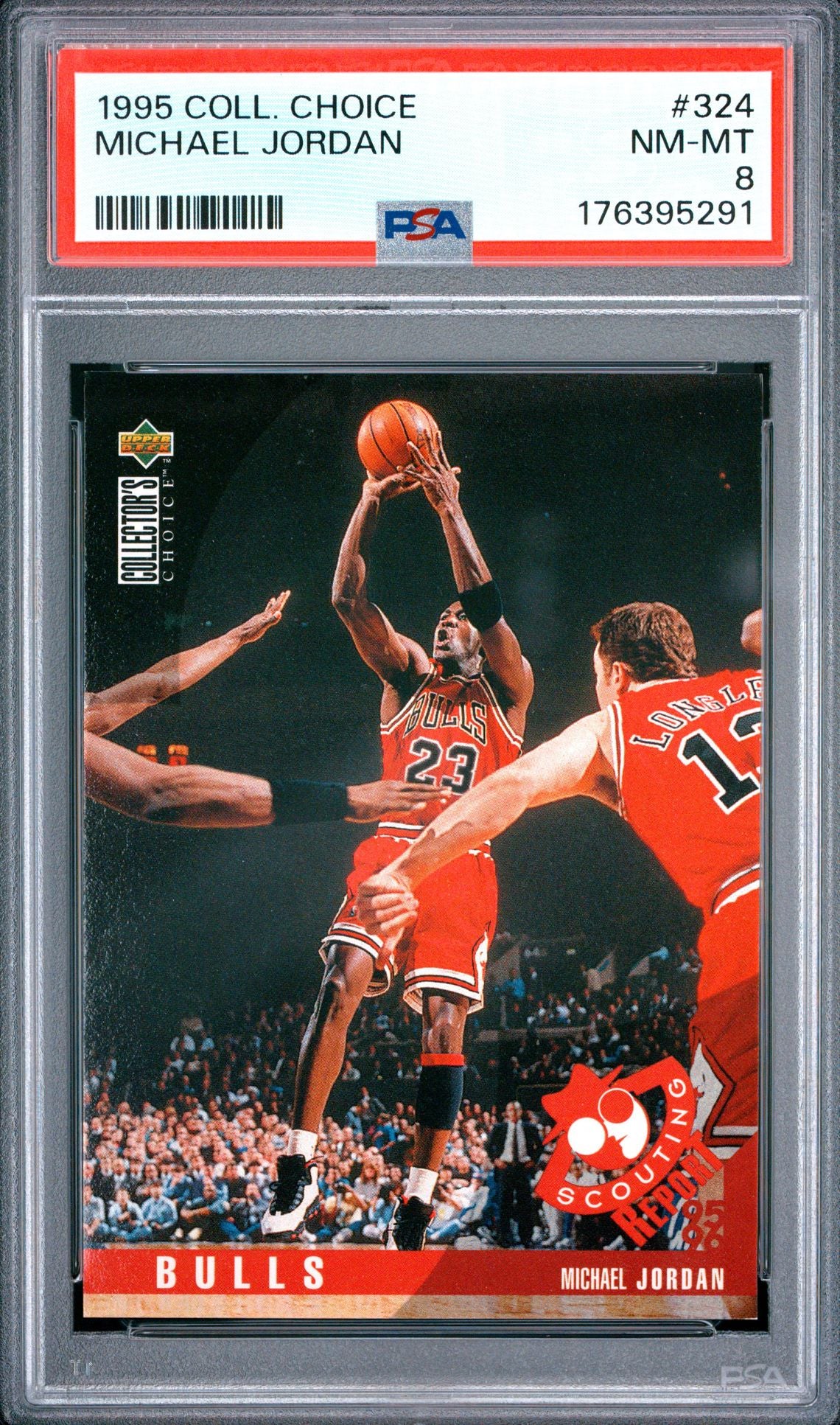 Michael Jordan 1995 Collector's Choice 324 PSA 8 cert 176395291