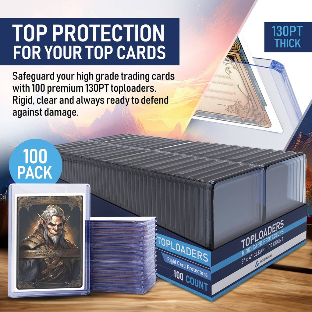 Invested Alliance Premium Top Loaders – 130pt, 100 Count