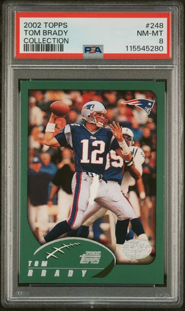 2002 Topps Collection Tom Brady #248 PSA 8 NM-MT
