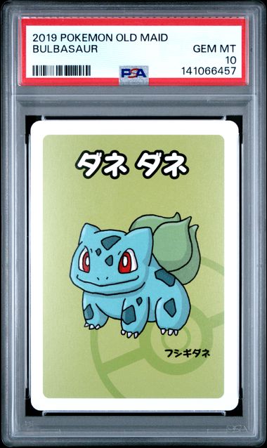 2019 Pokémon Old Maid Bulbasaur PSA Gem Mint 10 slab