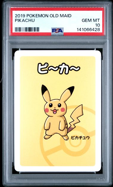 2019 Pokémon Old Maid Pikachu PSA Gem Mint 10 slab