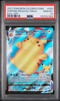 2021 Pokémon Celebrations #009 Surfing Pikachu VMAX Full Art graded PSA 10 slab