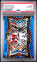 2024 Panini Select Brock Purdy #465 Blue Prizm PSA 10 Gem Mint