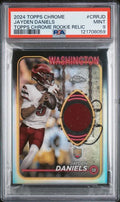 2024 Topps Chrome Jayden Daniels #CRRJD Rookie Relics PSA 9 Mint
