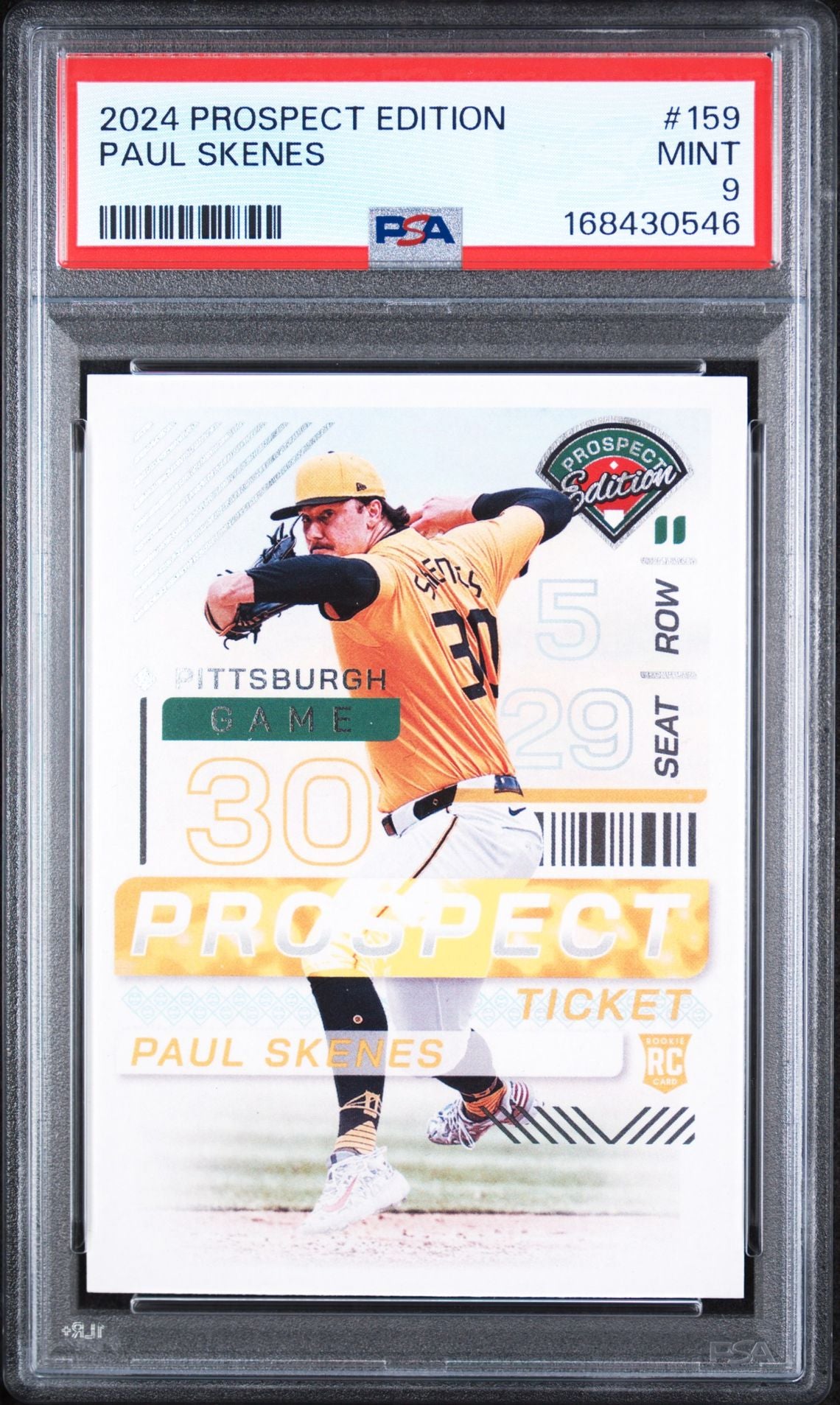 2024 Prospect Edition Paul Skenes PSA 9 slab