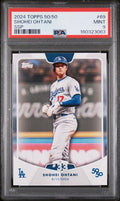 2024 Topps 50/50 #69 Shohei Ohtani Kanji SSP short print graded PSA 9 slab