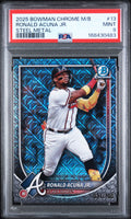 2025 Bowman Chrome Mega Box Ronald Acuña Jr. Steel Metal PSA 9 slab