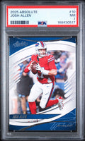 2025 Panini Absolute Josh Allen PSA 7 slab