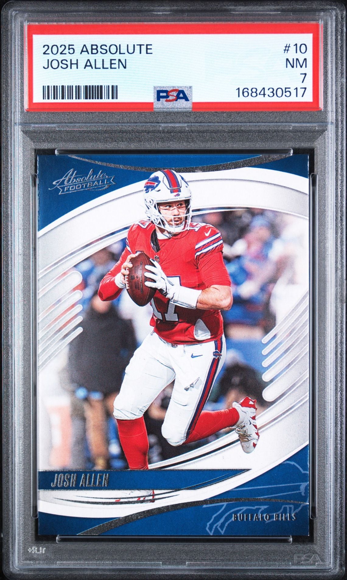 2025 Panini Absolute Josh Allen PSA 7 slab