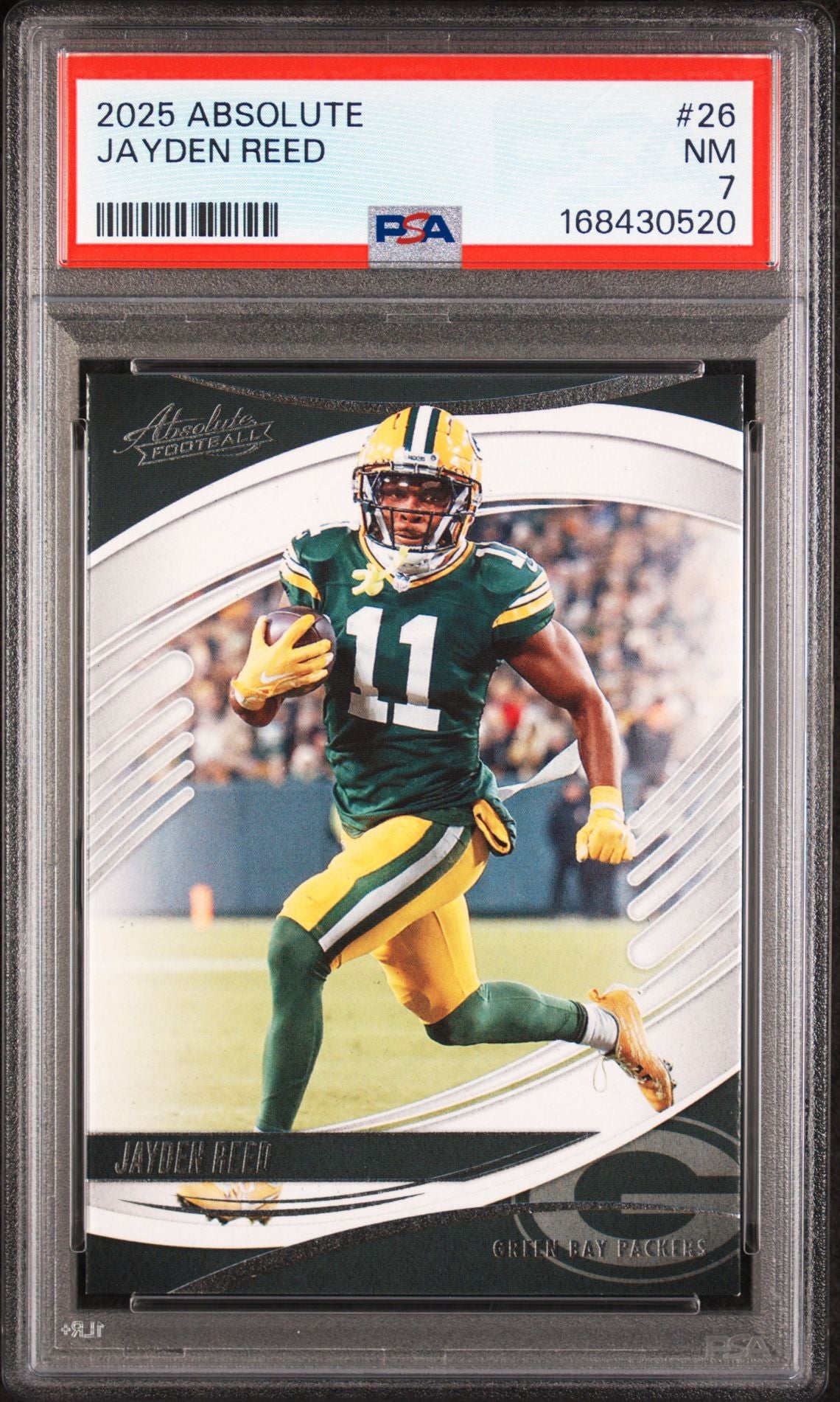 2025 Panini Absolute Jayden Reed PSA 7 slab