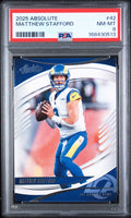 2025 Panini Absolute #42 Matthew Stafford PSA NM-MT 8 slab
