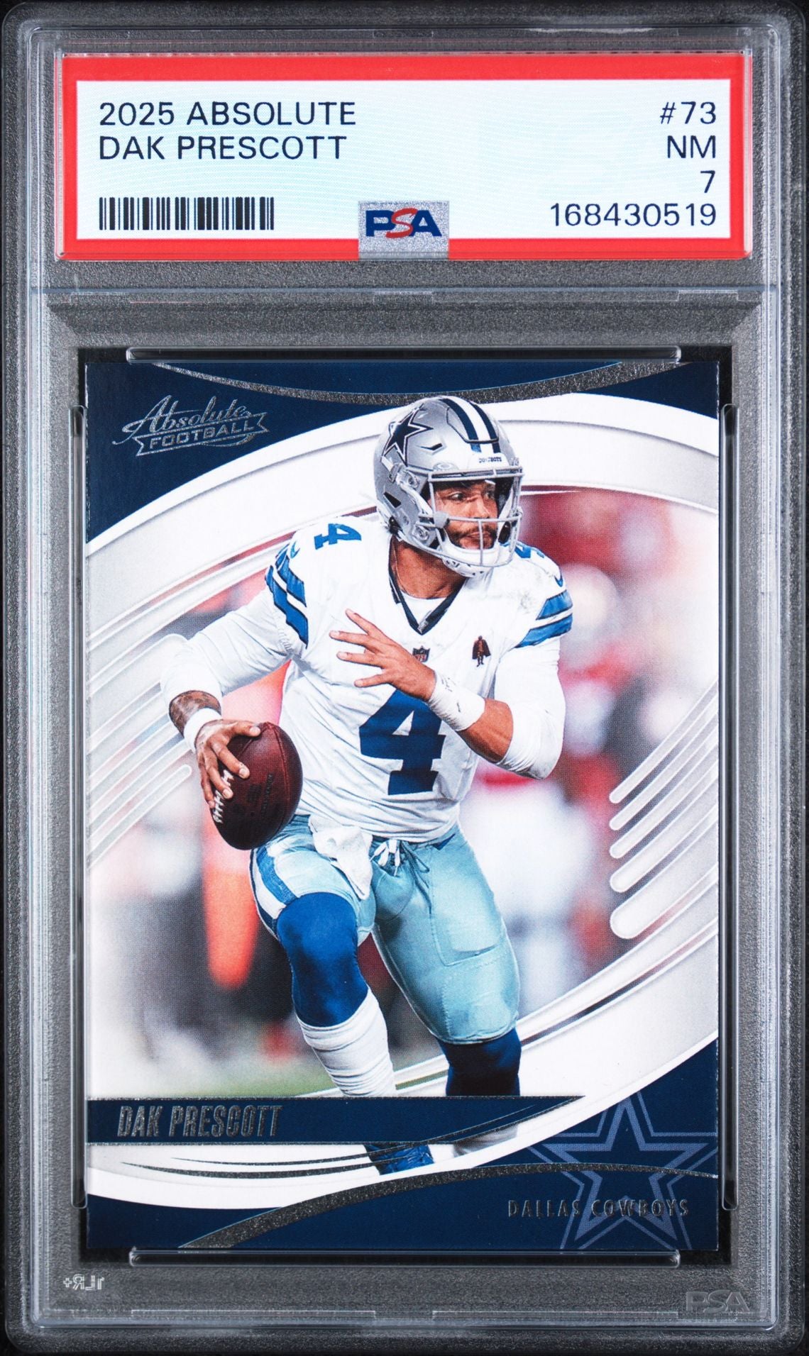 2025 Panini Absolute Dak Prescott PSA 7 slab