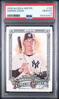 2025 Topps Allen & Ginter #122 Aaron Judge PSA GEM MT 10 slab