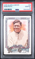 2025 Topps Allen & Ginter Babe Ruth #28 PSA 10 slab