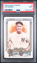 2025 Topps Allen & Ginter Lou Gehrig #6 PSA 9 slab