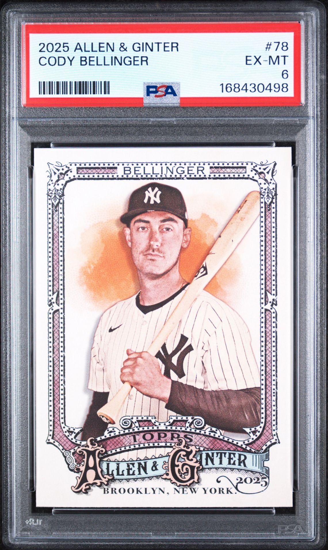2025 Topps Allen & Ginter #78 Cody Bellinger PSA EX-MT 6 slab