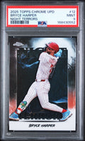 2025 Topps Chrome Night Terrors Bryce Harper PSA 9 slab