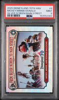 2025 Topps Disneyland 70th Anniversary Mickey, Minnie and Donald Balloons MS-9 graded PSA 9 slab