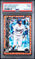 2025 Topps Holiday Dalton Rushing PSA 9 slab