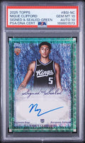 2025 Topps #BSI-NC Nique Clifford Signed and Sealed Green PSA Gem Mint 10 Auto 10 slab