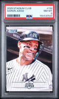 2025 Topps Stadium Club #139 Aaron Judge PSA NM-MT 8 slab