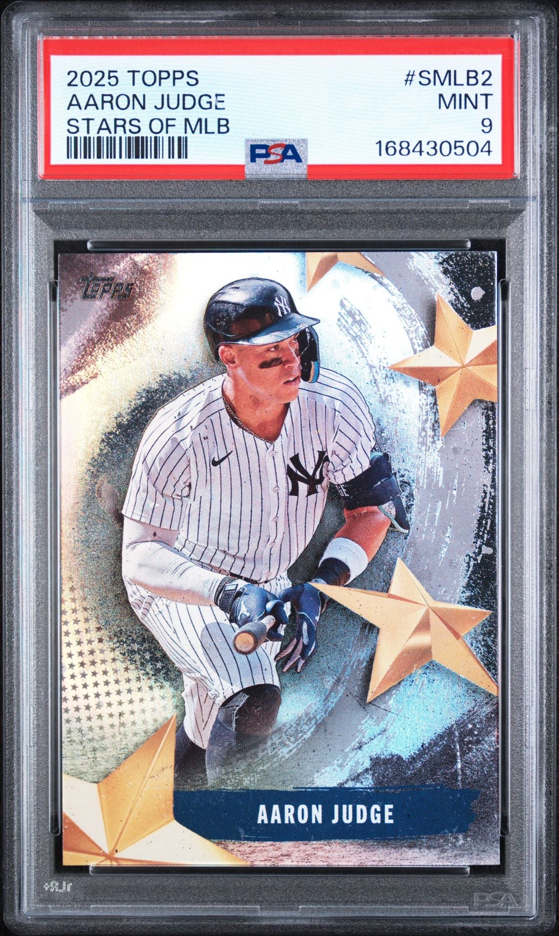 2025 Topps Stars of MLB #SMLB2 Aaron Judge PSA MINT 9 slab cert 168430504