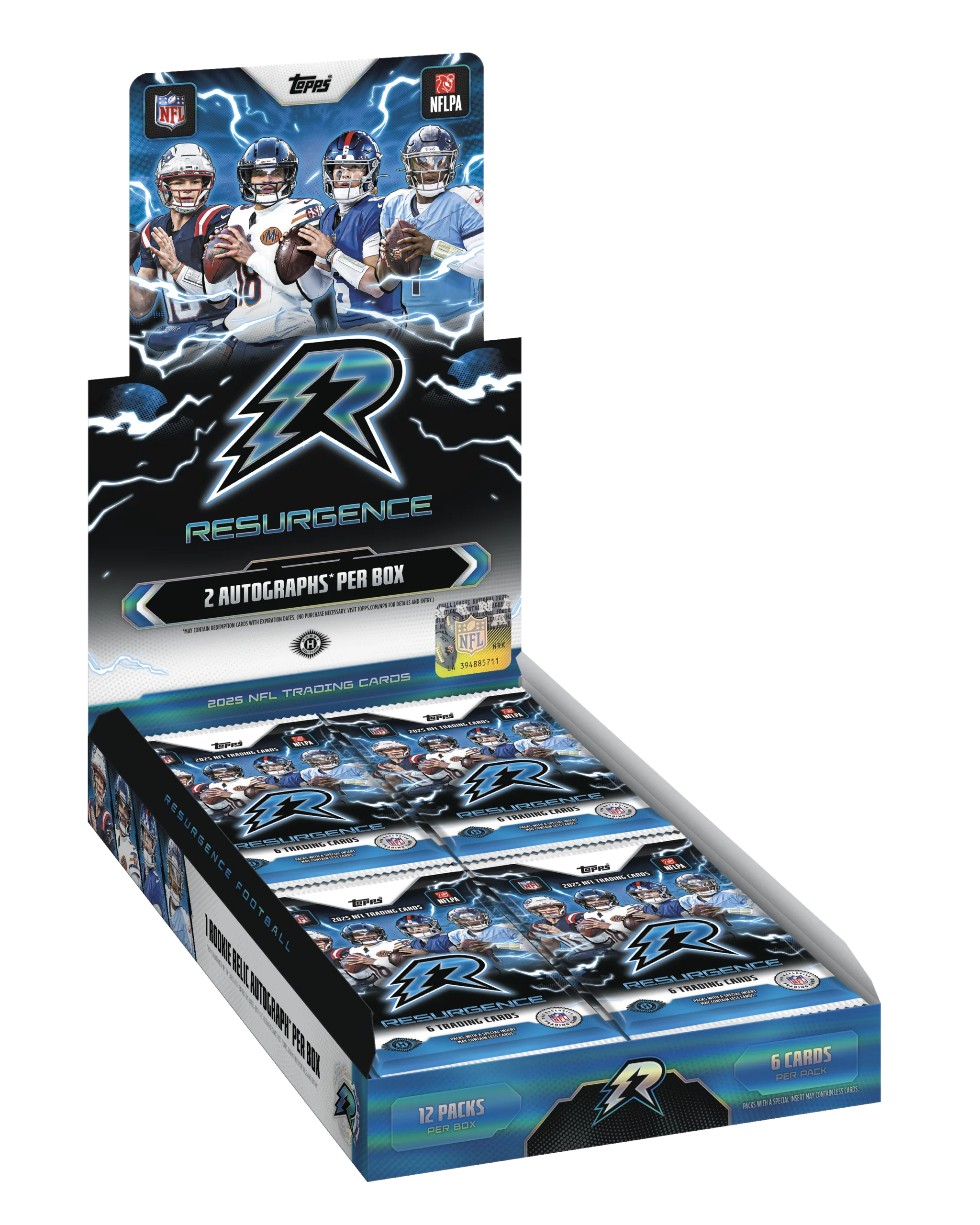 2025 Topps Resurgence NFL Trading Cards Hobby Box
