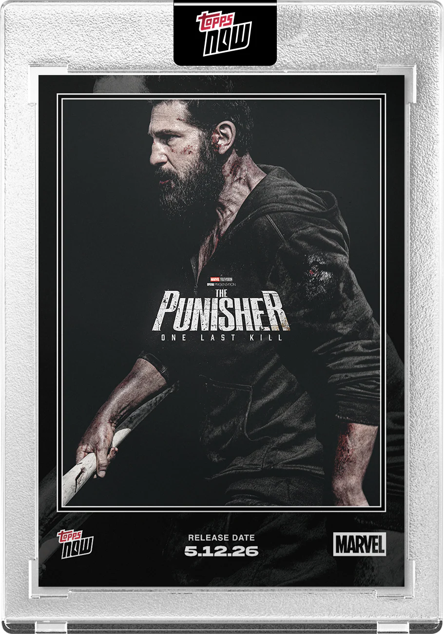 2026 Topps NOW Marvel The Punisher One Last Kill #PUNS SP Short Print raw card in protective case