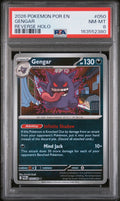 2026 Pokémon Perfect Order #050 Gengar Reverse Holo graded PSA 8 slab, certificate 163552380
