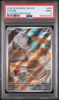 PSA 9 Espurr #095 Illustration Rare from the 2026 Pokémon Japanese Mega Evolution set