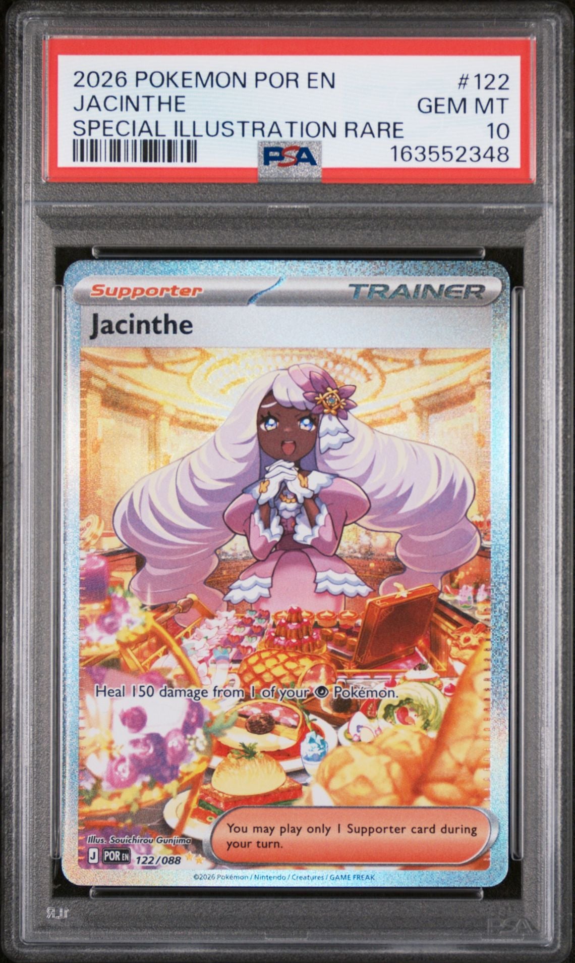 2026 Pokémon Jacinthe Special Illustration Rare card #122 graded PSA Gem Mint 10