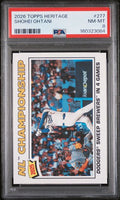 2026 Topps Heritage #277 Shohei Ohtani NL Championship graded PSA 8 slab