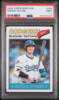 2026 Topps Heritage #290 Shohei Ohtani NL All-Stars graded PSA 9 slab