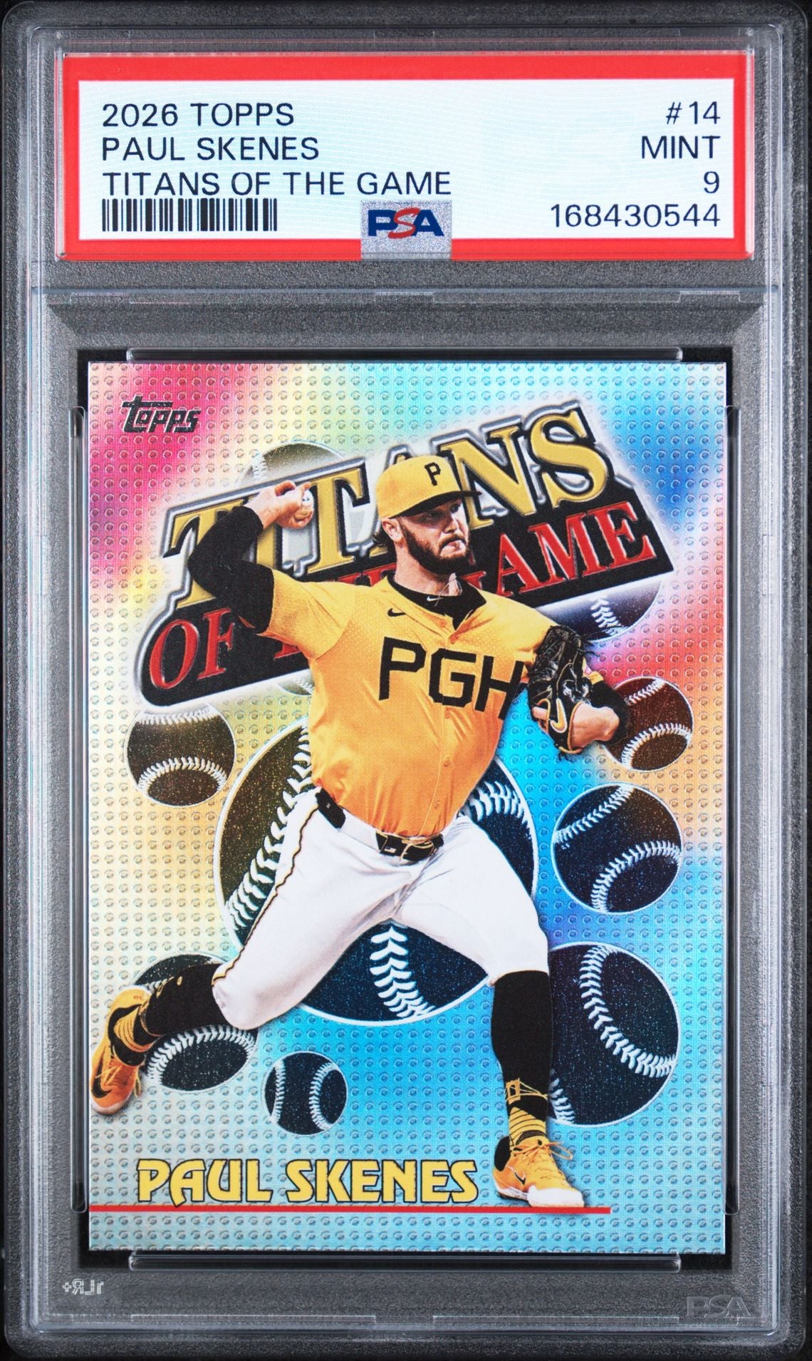 2026 Topps Titans of the Game Paul Skenes PSA 9 slab