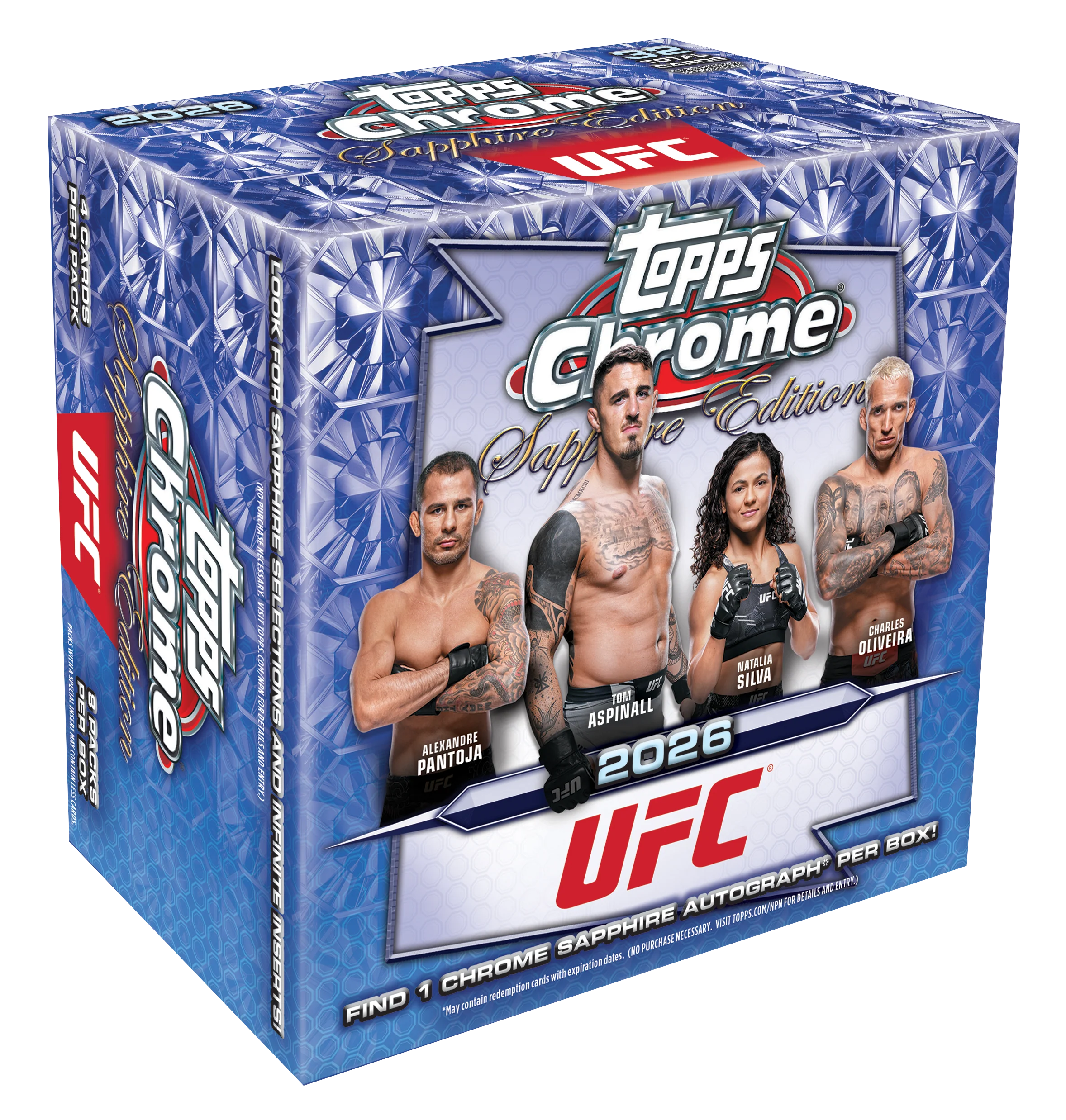 2026 Topps Chrome UFC Sapphire Edition Hobby Box