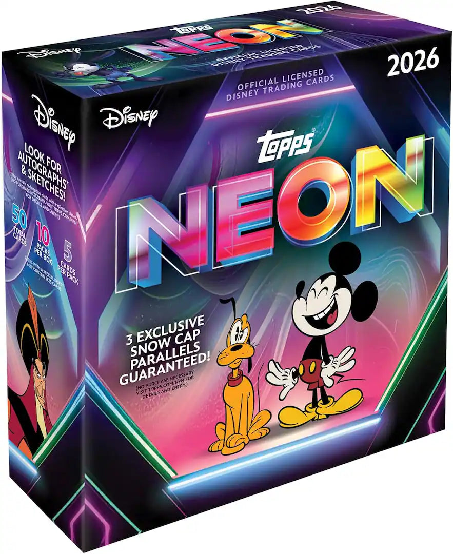 2026 Topps Disney Neon mega box trading cards