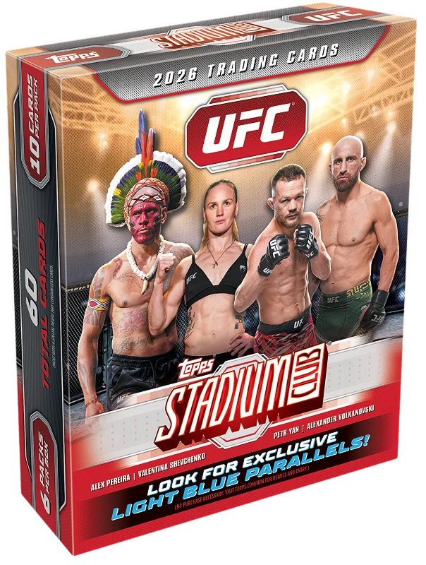 2026 Topps Stadium Club UFC Mega Box trading cards packaging