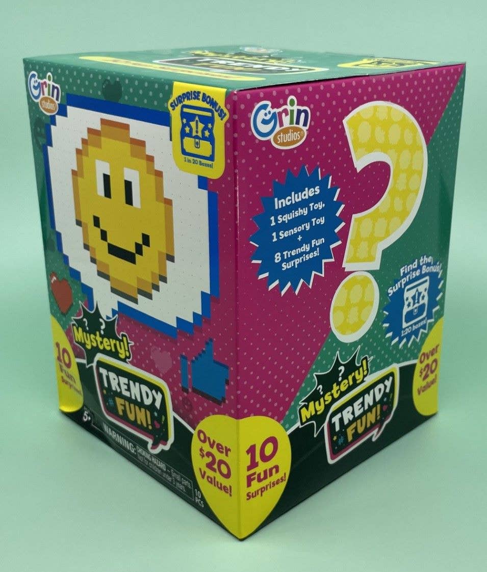 Grin Studios Trendy Fun Mystery Box. 10 Fun Surprises!