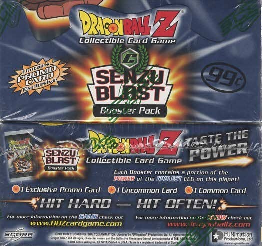 DragonBall Z Senzu Blast Booster Pack Sealed Box SCORE - NOS