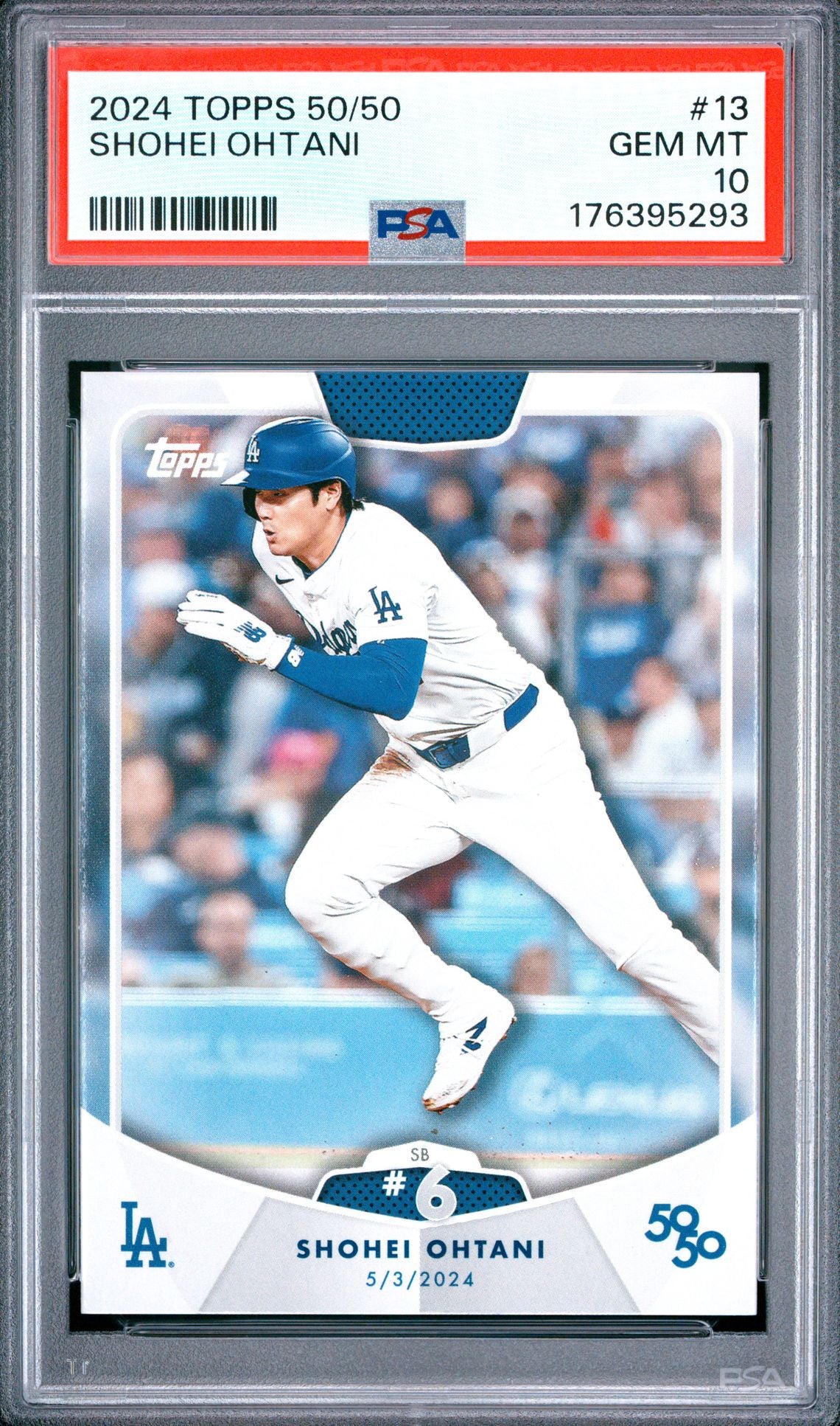Shohei Ohtani Topps 50/50 13 PSA 10 cert 176395293