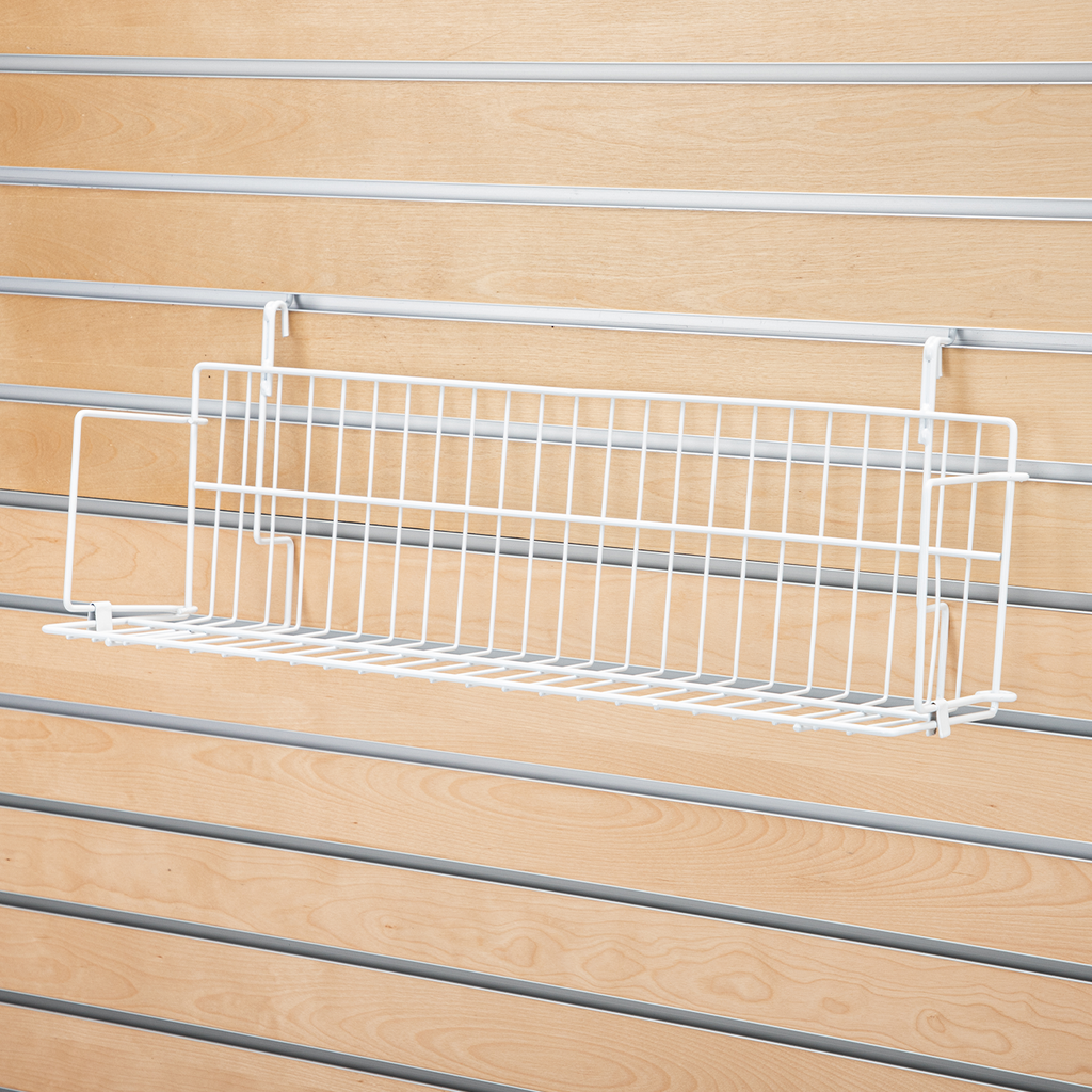 24" x  6" x  6.5" Media Grid Shelf for Slatwall & Wire Grid