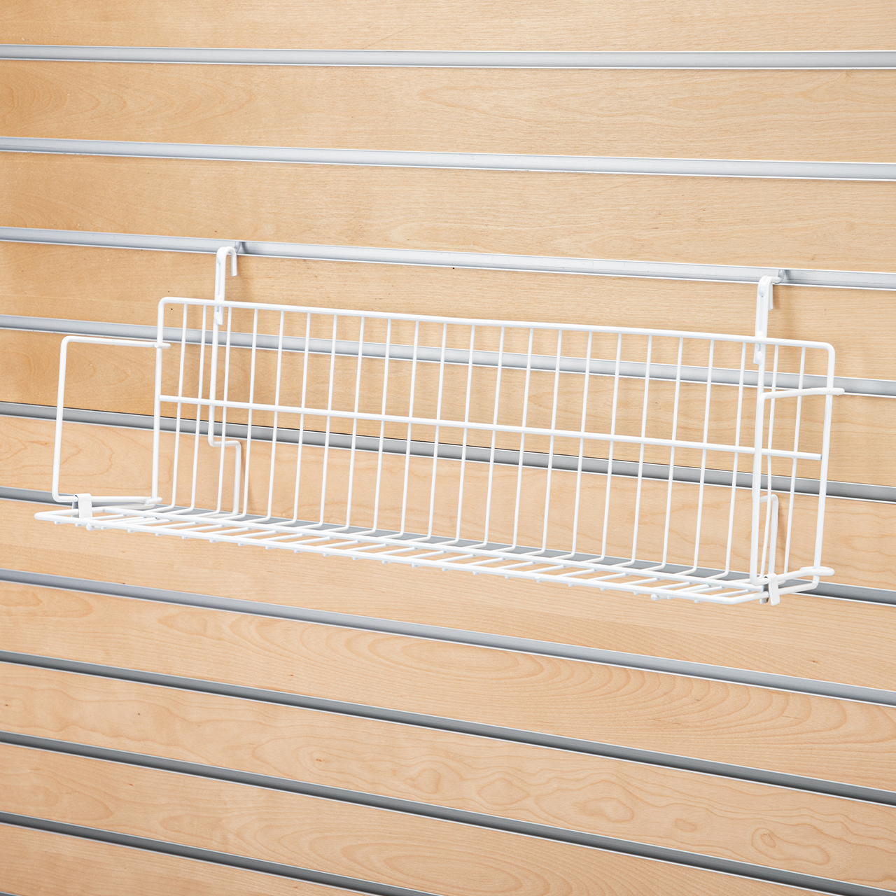 24" x  6" x  6.5" Media Grid Shelf for Slatwall & Wire Grid