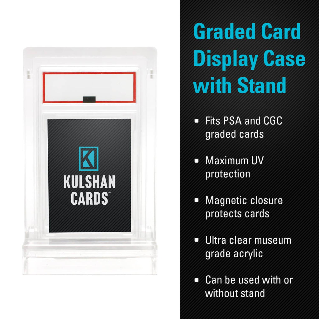 Kulshan Cards PSA/CGC Graded Card Acrylic Display Case with Stand