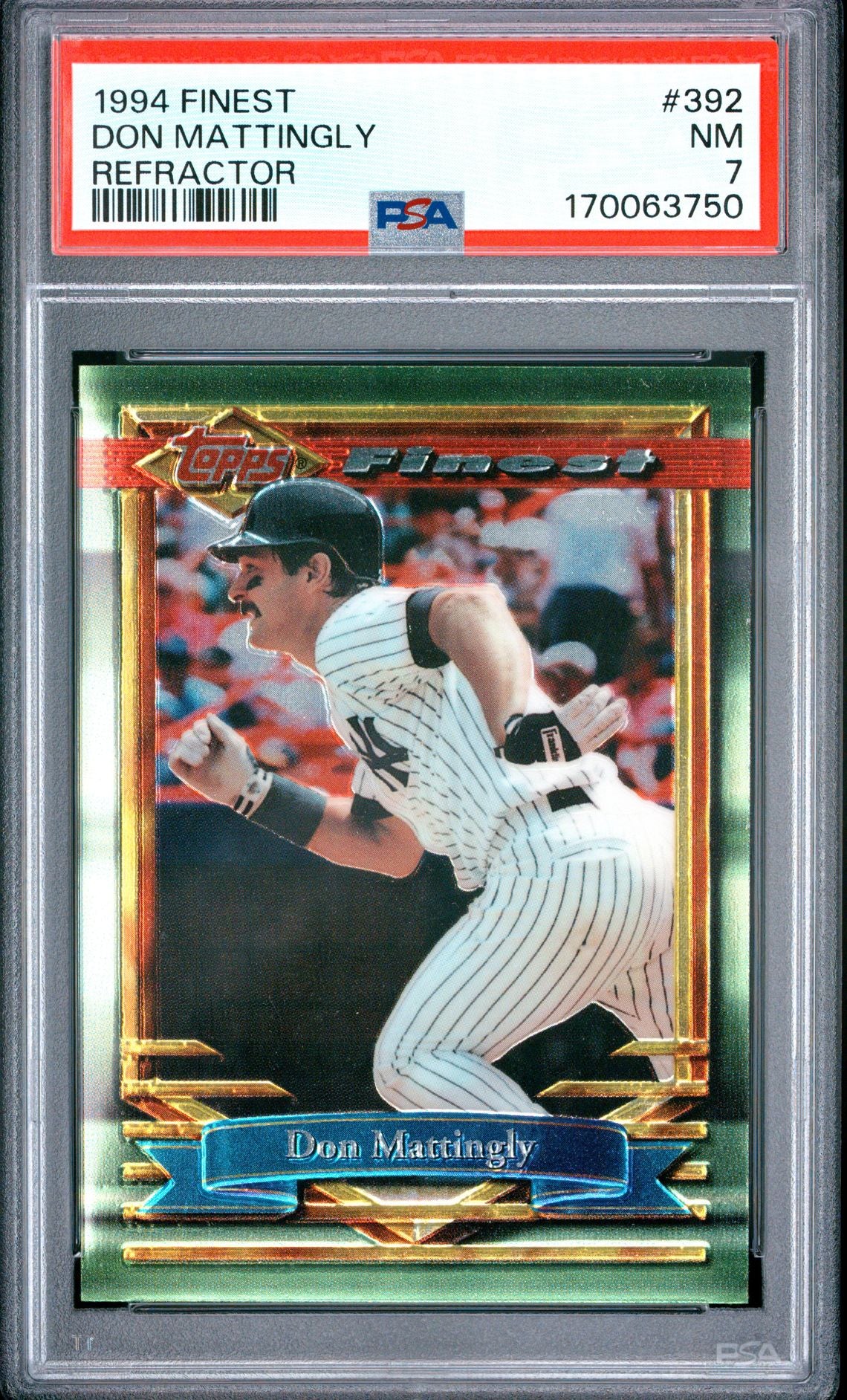 Don Mattingly 1994 Finest Refractor 392 PSA 7 cert 170063750
