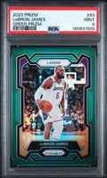 2023 Prizm LeBron James Green Prizm #63 PSA 9 MINT, cert 160631509