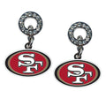 NFL San Francisco 49ers Rhinestone Earrings