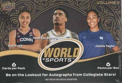 2026 Upper Deck World of Sports Vol. 2 36ct. Blaster Box