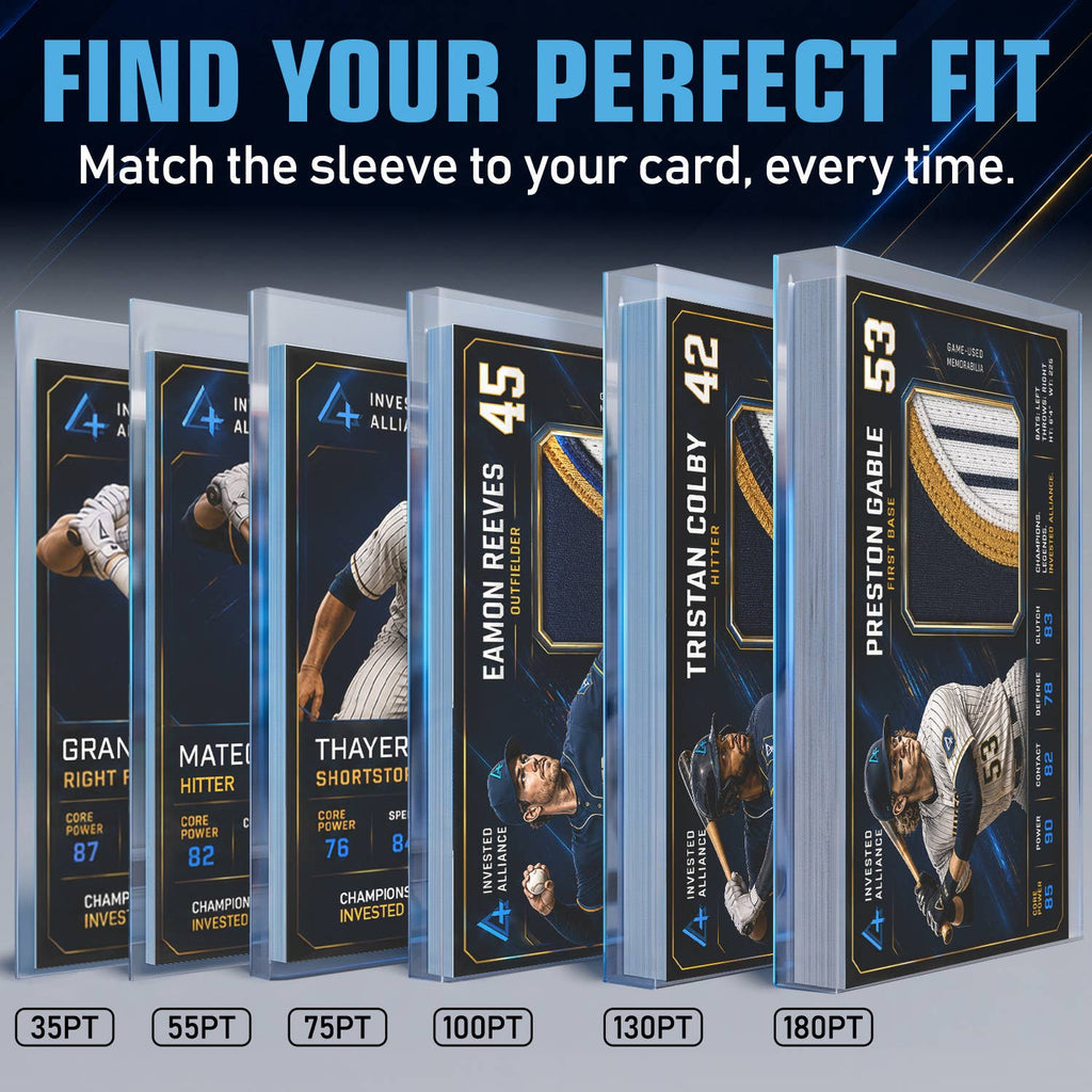 Invested Alliance Penny Card Sleeves – 55pt, 100 Count
